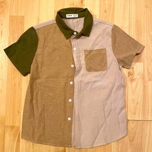 Shein, size 10 green and cream